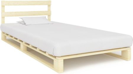 vidaXL Rama łóżka z palet  lite drewno sosnowe  100X200 cm