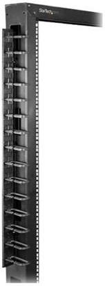 STARTECH.COM VERTICAL CABLE ORGANIZER WITH D-RING HOOKS - 0U - 3 FT ...