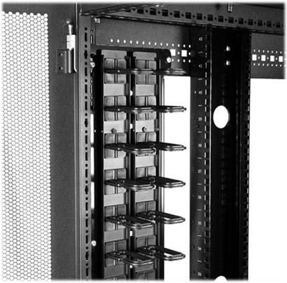 STARTECH.COM VERTICAL CABLE ORGANIZER WITH D-RING HOOKS - 0U - 6 FT ...