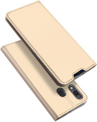 DUX DUCIS Skin Pro kabura etui pokrowiec z klapką Samsung Galaxy A20e złoty Złoty