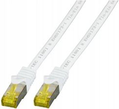 Zdjęcie EFB  PATCHCORD S/FTP,CAT.6A, LSZH, CAT.7, 0.5M (MK7001.0,5W) (MK700105W) - Wejherowo