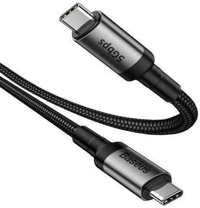 BASEUS KABEL  CAFULE USB-C / USB-C POWER DELIVERY 3.1 60W 1M CZARNY (CATKLFRG1)