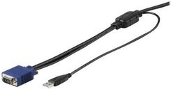 STARTECH.COM  15FT / 4.6M USB KVM CABLE FOR RACKMOUNT CONSOLES - VGA AND USB - VIDEO / USB CABLE - 4.6 M (RKCONSUV15)