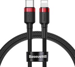 BASEUS BASEUS CAFULE TYPE-C TO LIGHTNING CABLE 100CM BLACK/RED (6953156297456)