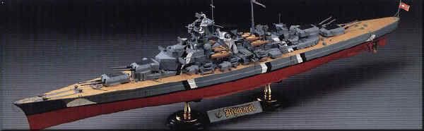 Academy Statek German Battleship Bismarck (1453)