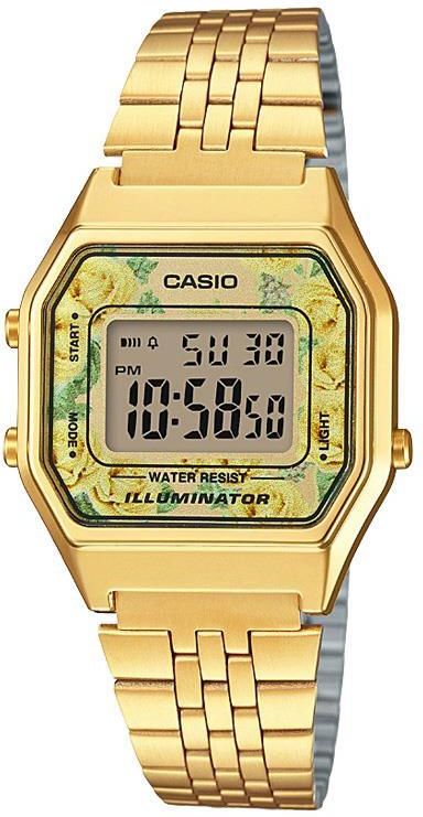 Casio Vintage Lady Gold Flowers La680Wga9C Zegarki Damskie