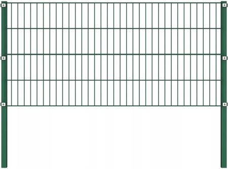Panel ogrodzeniowy ze słupkami, żelazny, 3,4 x 0,8