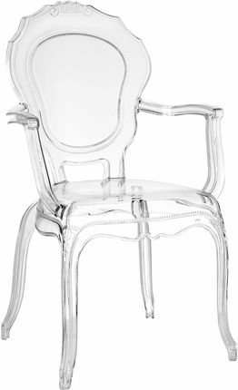 Krzesło transparentne Queen Arm
