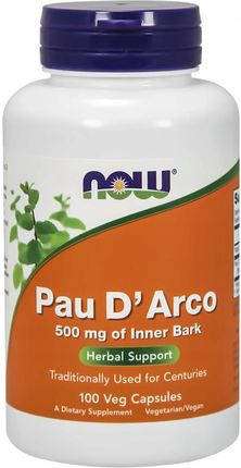 Now Foods Pau DArco 500mg 100 kaps