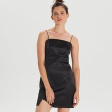 Cropp - Mini sukienka na ramiączkach - Czarny - Ceny i opinie 