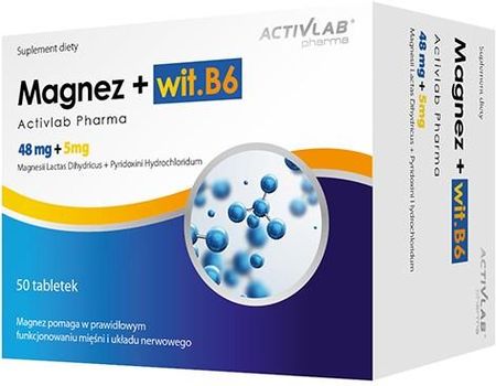 Activlab Pharma Magnez + wit. B6 50 kaps