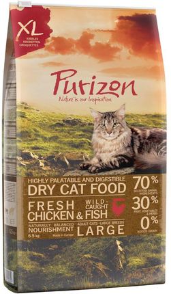 Purizon Cat Large Adult Kurczak I Ryba Bez Zbóż 2,5Kg 