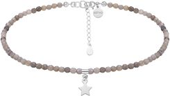Sotho Choker Z Fasetowanego Labradorytu Ze Srebrną Gwiazdką N2304