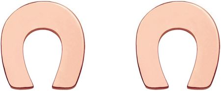 Sotho Kolczyki Podkowy Z Różowego Złota Kol0323