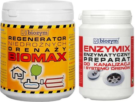 Biozym Biomax + Enzymix 0,5 Kg Udrażnianie Drenażu I Kanalizacji