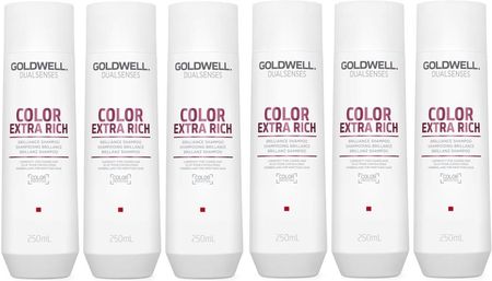 Goldwell Dualsenses Color Extra Rich Zestaw Szampon Do Włosów Farbowanych 6x250ml