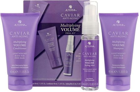 Alterna Caviar Multiplying Volume Minizestaw Nadający Objętość Szampon 40ml + Odżywka 40ml + Mgiełka 25ml