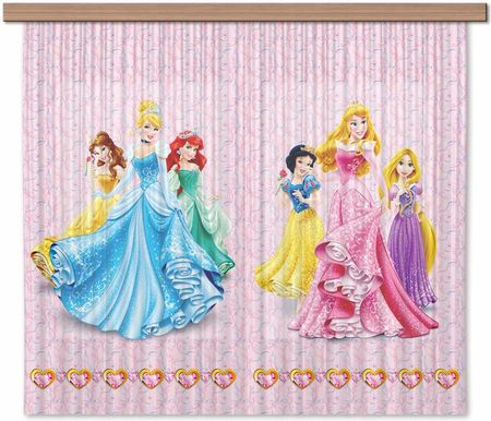 Ag Design Disney Księżniczka Firana 180x160, 2 szt