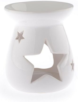 Ceramiczny kominek aromatyczny Gwiazda, biały