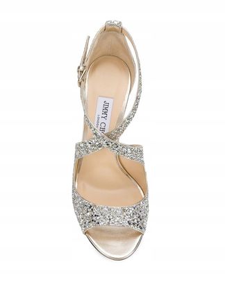 Jimmy Choo Kobiet Srebrny Sandały 37 It - Ceny i opinie