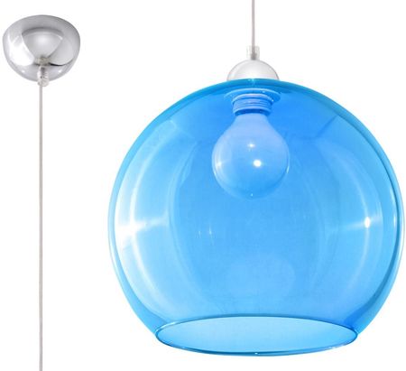 Sollux Lampa wisząca BALL błękitna (SL.0251)