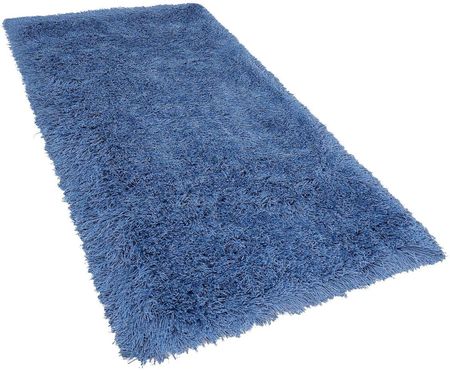Beliani Puszysty dywan 80 x 150 cm niebieski poliestrowy chodnik shaggy Cide