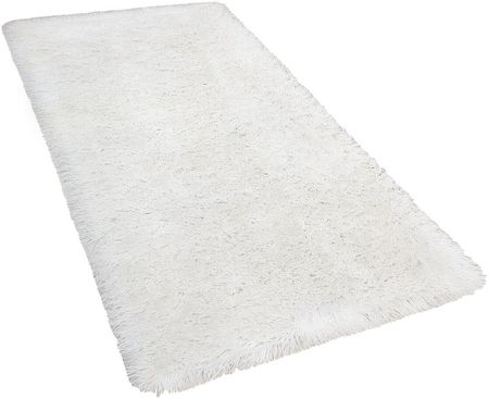 Beliani Puszysty dywan 80 x 150 cm biały poliestrowy chodnik shaggy Cide