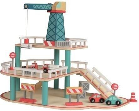 Egmont Toys Drewniany Garaż Z Samochodami