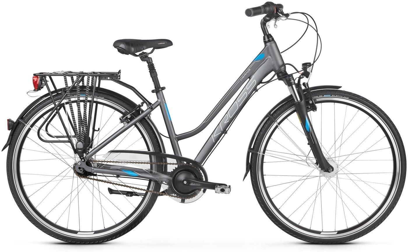 Kross Trans 6.0 28 Grafitowy Niebieski Srebrny Mat 2020 Rowery