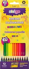 Zdjęcie Pilot Kredki Ołówkowe 12 Kolorów Neonowych Z Temperówką Strigo Ssc117 - Białystok