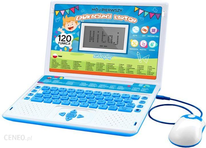  Nešiojamas kompiuteris „Kinderplay“, skirtas vaikams, mėlynas