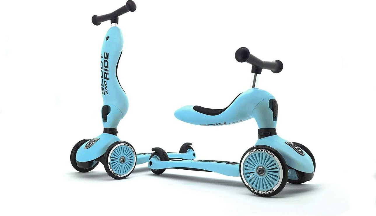 Scootandride Highwaykick 1 2w1 Jeździk I Hulajnoga Blueberry - zdjęcie 1 Scootandride Highwaykick 1 2w1 Jeździk I Hulajnoga Blueberry