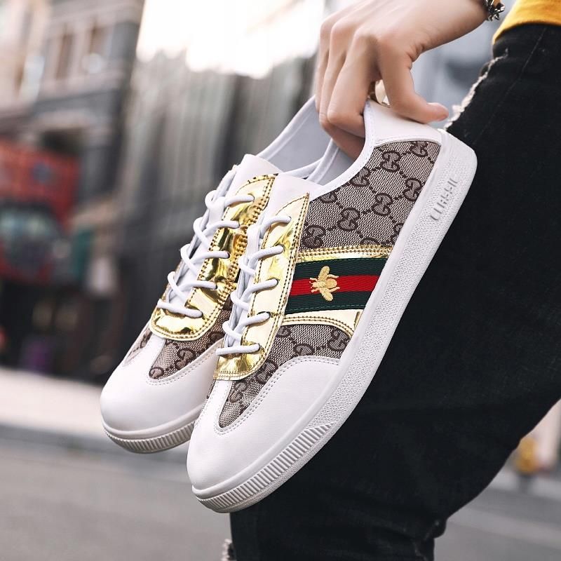GUCCI 41✖︎41 Men's Ace sneaker with bee in white leather | GUCCI® PL