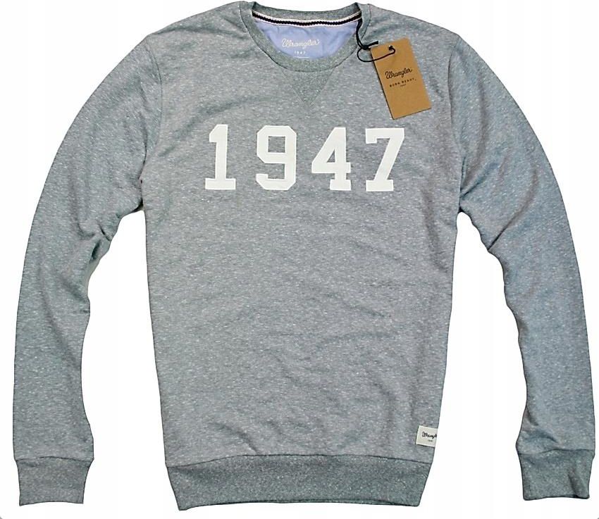 ウェア LAX Wrangler 1947 Crew Sweat Grey Bluza Melanż - XXL - Ceny i