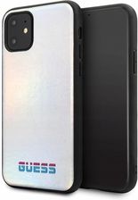 GUESS HARD CASE IRIDESCENT IPHONE 11 SREBRNY (GUHCN61BLD)