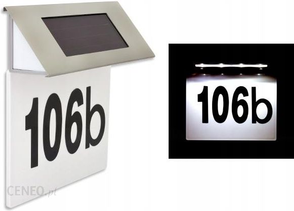 Numer Domu Solarny Tabliczka z Numerem na Dom
