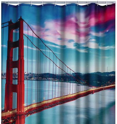 RIDDER Zasłona prysznicowa San Francisco, poliester, 180 x 200 cm
