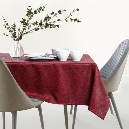 Obrus plamoodporny owalny Bordowy 140x240cm