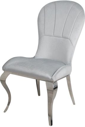 BellaCasa.co Srebrne krzesło glamour Tiffany Silver
