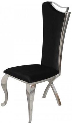 BellaCasa.co Krzesło glamour Queen Black czarne nowoczesne krzesło