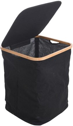 Storagesolutions Kosz na pranie z pokrywą Czarny 83L