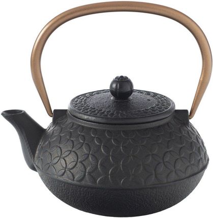Secret De Gourmet Dzbanek do herbaty BLACK FLOWER ceramiczny 1L czarny