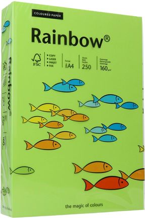 Papier ksero A4 160g jasnozielony Rainbow 74