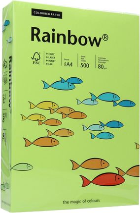 Papier ksero A4 80g jasnozielony Rainbow 74