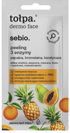 Tołpa. Dermo Sebio Peeling 3 Enzymy 8ml