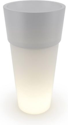 Pd Concept Donica Z Polietylenu Kari Pl-Ka100 Light Biały Podświetlany