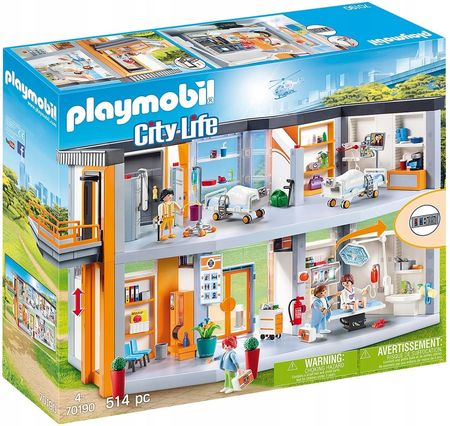 Playmobil 70190 City Life Szpital Z Wyposażeniem