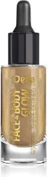 Delia Cosmetics Face&Body Glow Shape Defined Coconut Oil płynny rozświetlacz z zakraplaczem 15ml