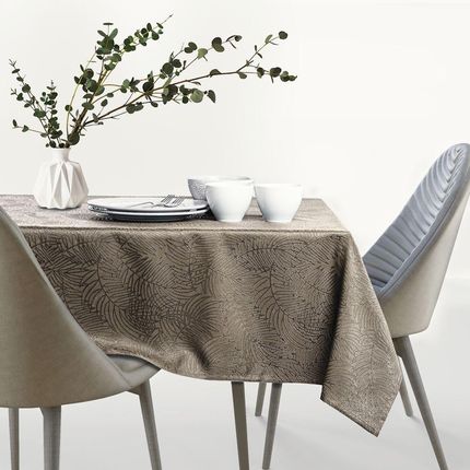 Obrus plamoodporny owalny Cappuccino 140x350cm