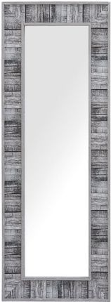 Beliani Lustro ścienne dekoracyjna rama efekt mozaiki 50x130 cm szaro-białe Rosnoen